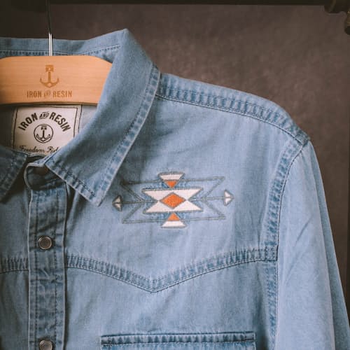 laydown detail image of Tonopah Western Pearl Snap Shirt