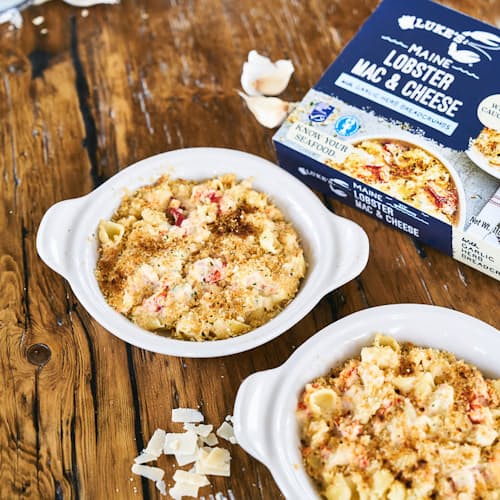 laydown image of Lobster Mac & Lobster Rolls