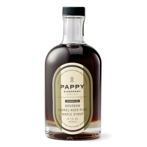 laydown image of Barrel-Aged Maple Syrup