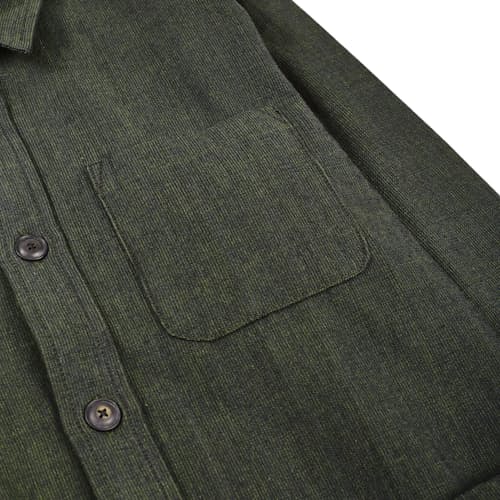 laydown image of Hunter Bedford Cord Overshirt