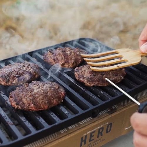 laydown image of Hero Grill System - Portable Eco-Friendly Outdoor Grill + Case