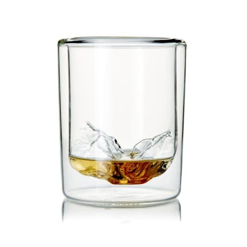 laydown image of Grand Tetons - Set of 4 Whiskey Glasses