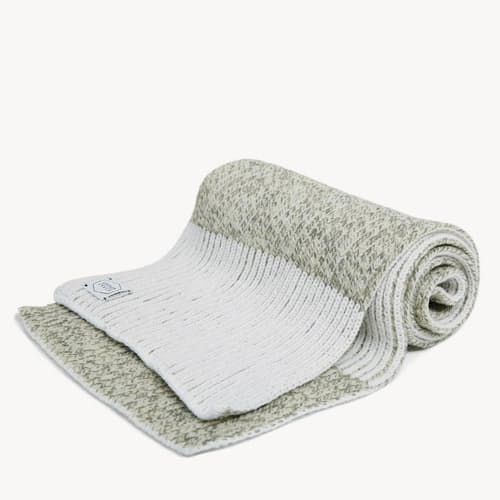 laydown image of Melange Ragg Wool Scarf