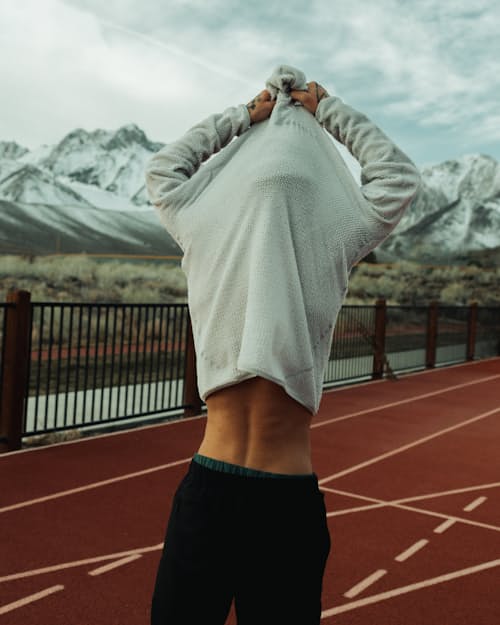 lifestyle image of GhostGrid™ Fleece Hoodie