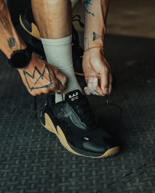 lifestyle image of One V2 Training Sneaker