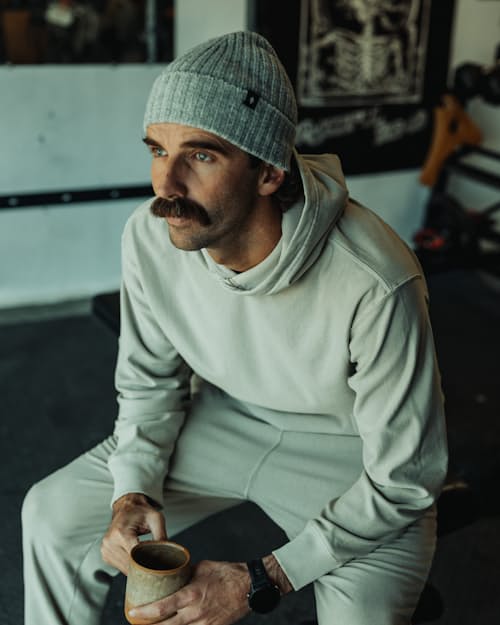 lifestyle image of PatinaTech Hoodie