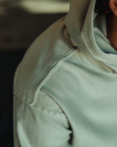 lifestyle image of PatinaTech Hoodie
