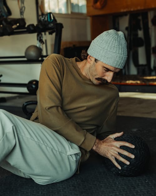 lifestyle image of PatinaTech Crewneck Sweatshirt
