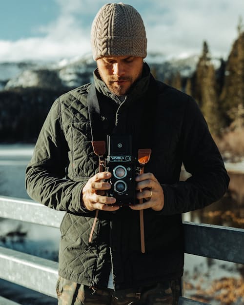 lifestyle image of Quilted Insulated Tanker Jacket
