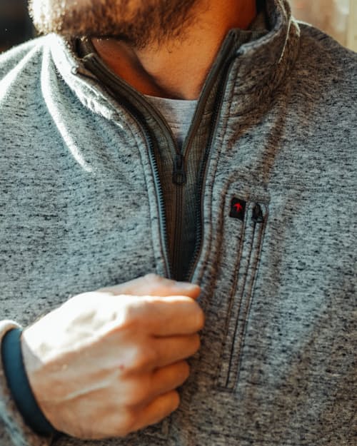lifestyle image of Micropile Half-Zip