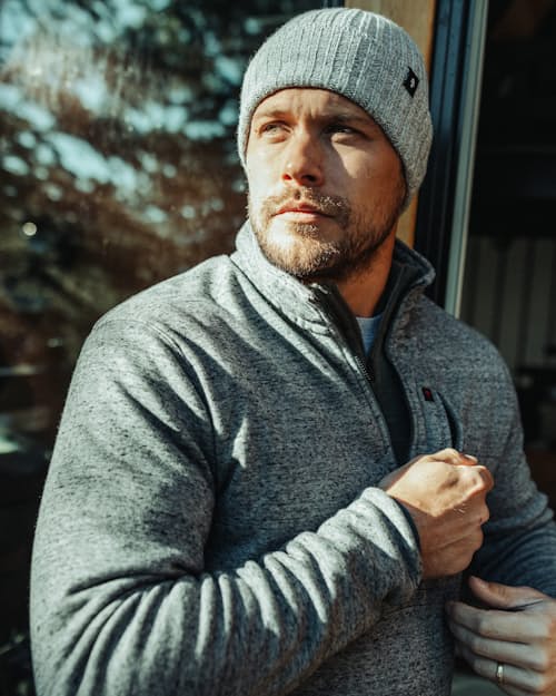 lifestyle image of Micropile Half-Zip