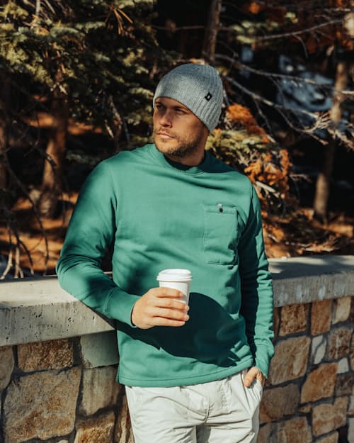 lifestyle image of Superfleece Crew - Exclusive