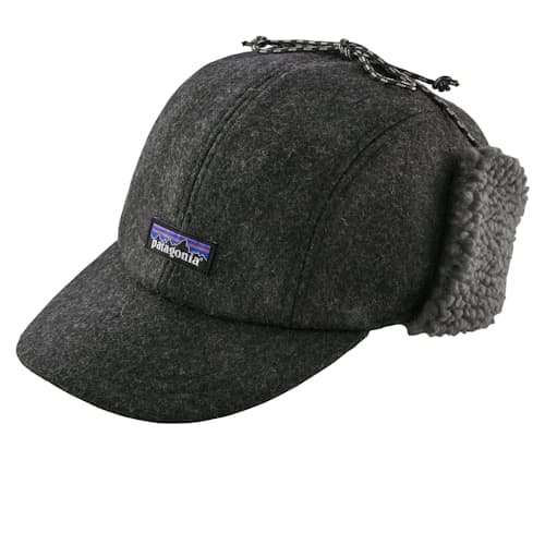 laydown image of Recycled Wool Ear Flap Hat