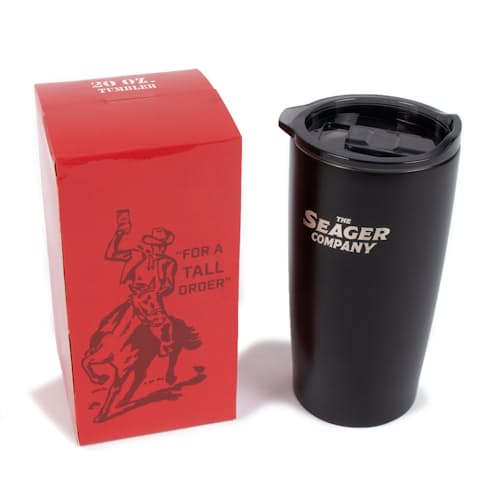 laydown image of 20 oz. "Tall Boy" Tumbler