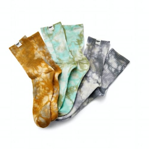 laydown image of Organic Tie Dye Socks