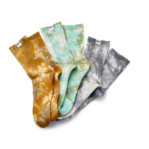 laydown image of Organic Tie Dye Socks