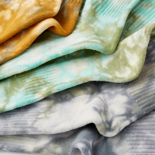 laydown image of Organic Tie Dye Socks