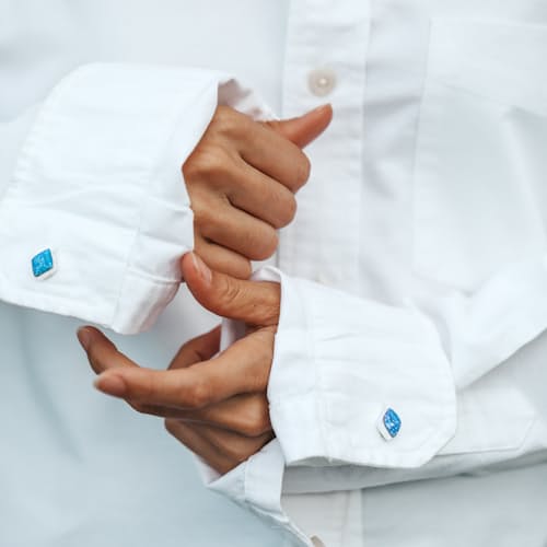 laydown image of Opal Cuff Links