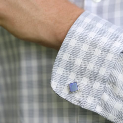 laydown image of Opal Cuff Links