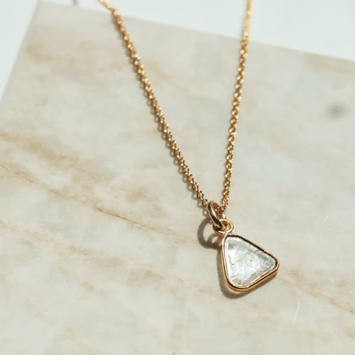 lifestyle image of Women's Diamond Slice Necklace