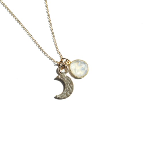 laydown image of Women's Spirit Moonstone Necklace