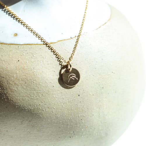 laydown image of Stamped Necklace
