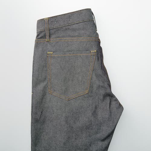 laydown image of Deadstock Stretch Selvedge Denim - Straight