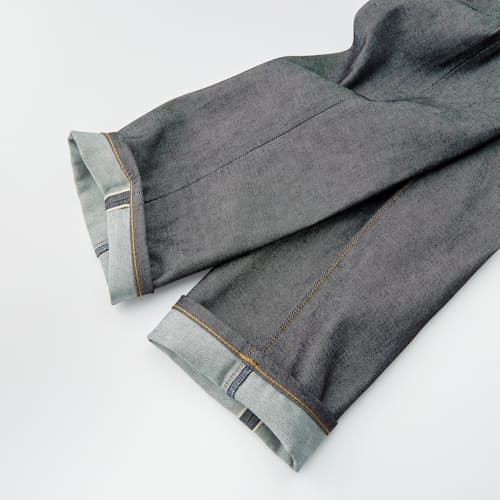 laydown image of Deadstock Stretch Selvedge Denim - Straight