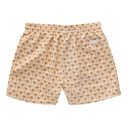 laydown image of Beige Palm Swim Short - 5