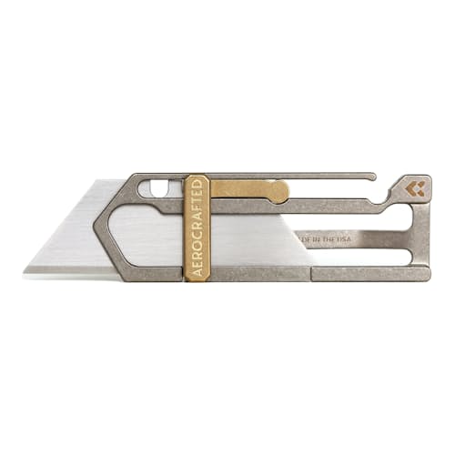 laydown image of Sideslip Titanium Utility Knife