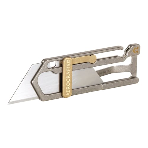 laydown image of Sideslip Titanium Utility Knife