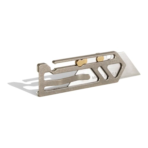 laydown image of Sideslip Titanium Utility Knife