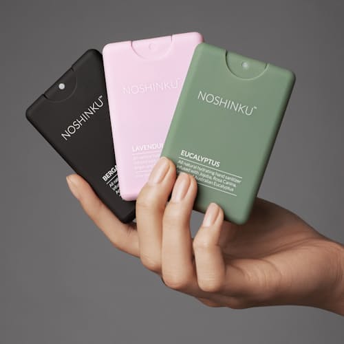 laydown image of Moistuirizing Pocket Hand Sanitizer: Discovery 3-Pack