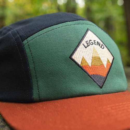 laydown image of Organic Camper Colorblocked - Mt. Legend