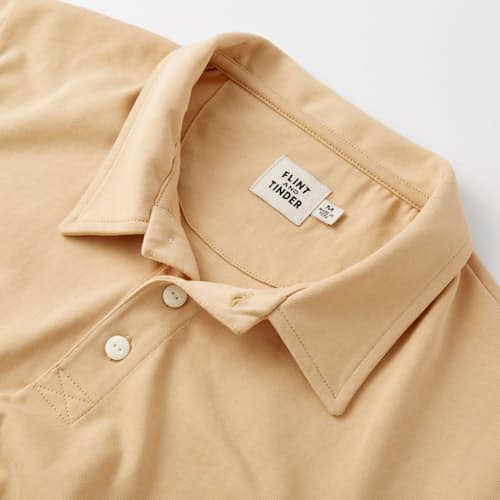 lifestyle image of Heavyweight Rugby Long Sleeve Polo Shirt