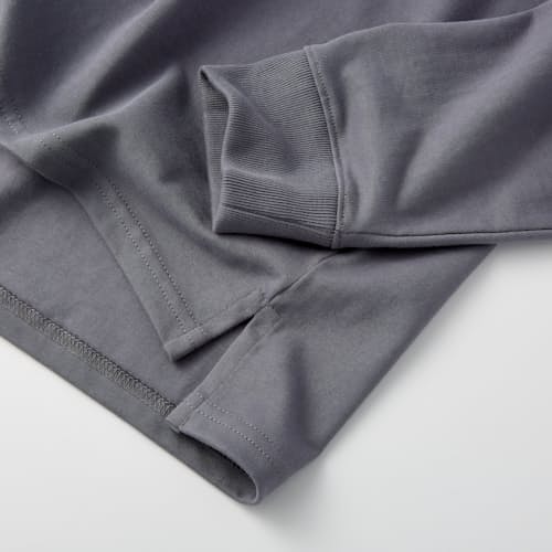 laydown image of Heavyweight Rugby Long Sleeve Polo Shirt