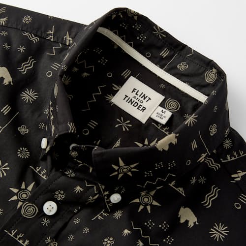 laydown image of Short Sleeve Bandana Shirt