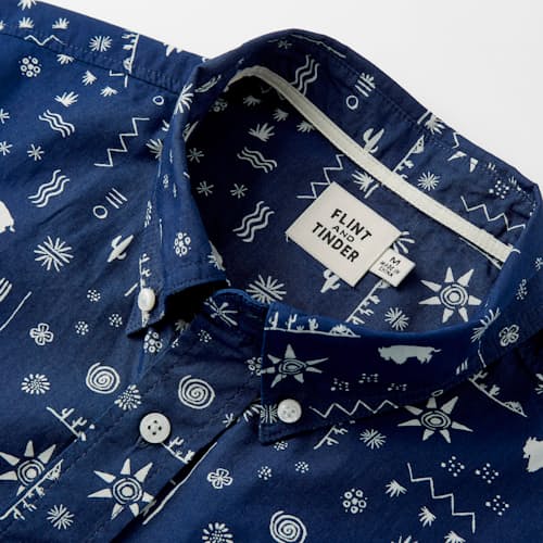 laydown image of Short Sleeve Bandana Shirt