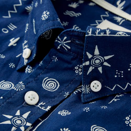 laydown image of Short Sleeve Bandana Shirt