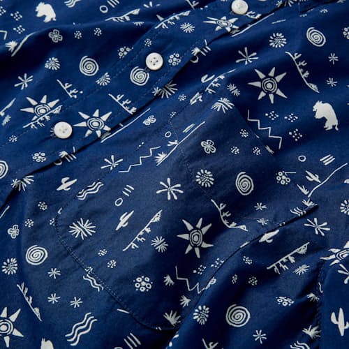 laydown image of Short Sleeve Bandana Shirt