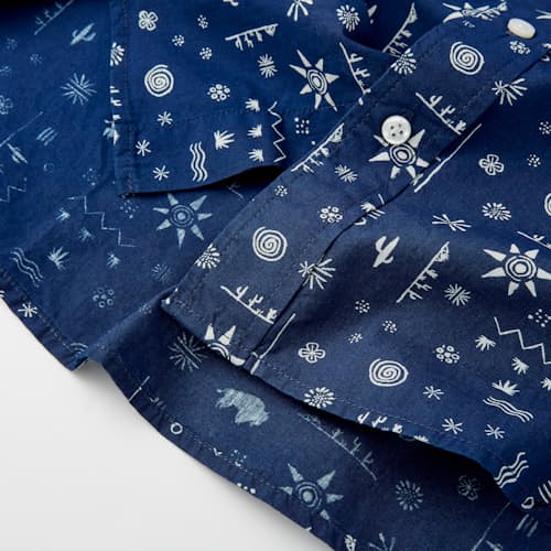 laydown image of Short Sleeve Bandana Shirt