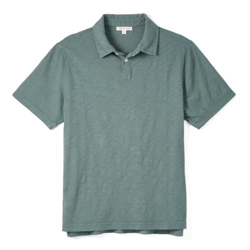 laydown image of Slub Polo Shirt