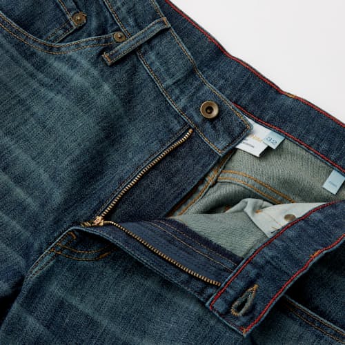 laydown detail image of Jones Slim Straight Denim Jeans