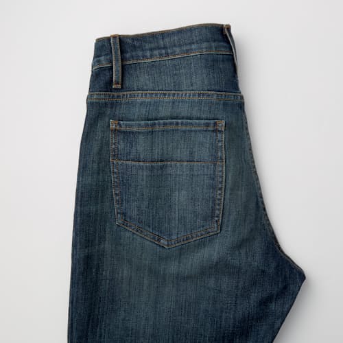 laydown detail image of Jones Slim Straight Denim Jeans