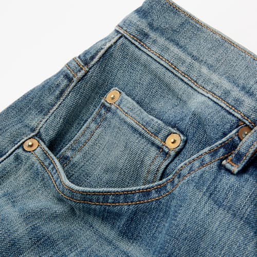 laydown detail image of Graham Relaxed Tapered Denim Jeans