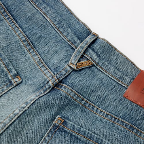 laydown detail image of Graham Relaxed Tapered Denim Jeans