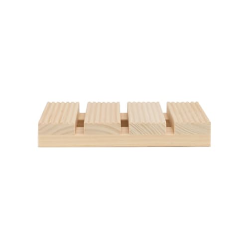 laydown image of Hinoki Soap Dish