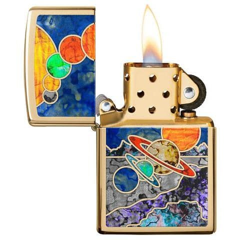 laydown image of Fusion Space Windproof Lighter