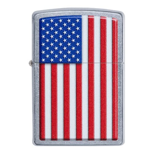 laydown image of Patriotic Windproof Lighter