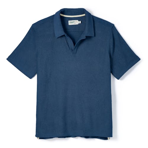 laydown image of Terry Polo Johnny Collar